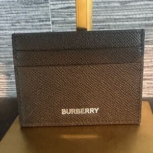 Burberry Textured Black Card Holder